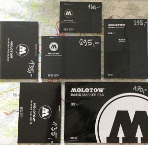 MOLOTOW BLACK EDITION sketchbooks a sketchpads