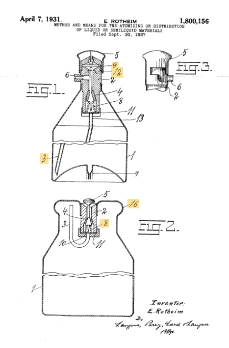 Erik Rotheim patent US1800156
