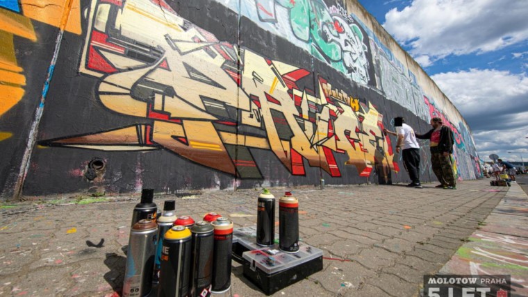 Molotow Praha 5 let graffiti jam report